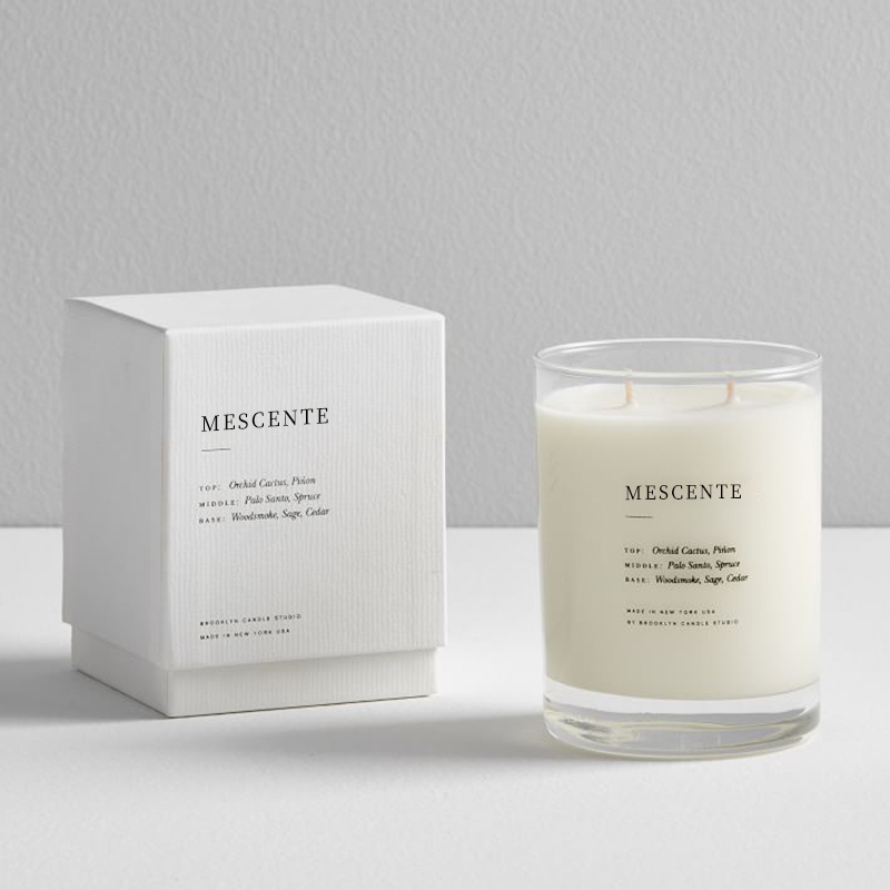 M&SENTE Neues Produkt, Heimdekoration, individuelle Duftkerzen mit 2 Dochten im Glas
