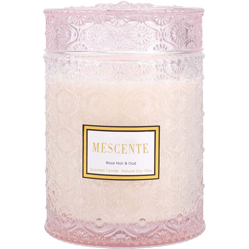 M&S Cent Hausgemachte Eukalyptus-Spearmint-Sojawachs-Trockenblumen-Duft-Spa-Kerze
