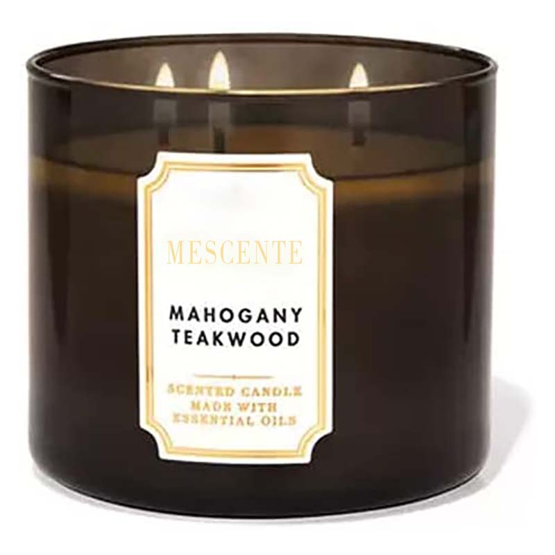 M&Scent handgemachte 3-Docht-Sojawachskerze mit natürlichem Jasminduft als Geschenk, Private-Label-Aromatherapie-Kristallkerzen
