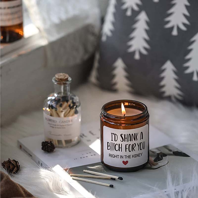 M&Scent Weihnachtsduftkerze aus 100 % natürlichem Wachs für Zuhause, Geschenkset, Duftkerze im Glasgefäß mit Metalldeckel