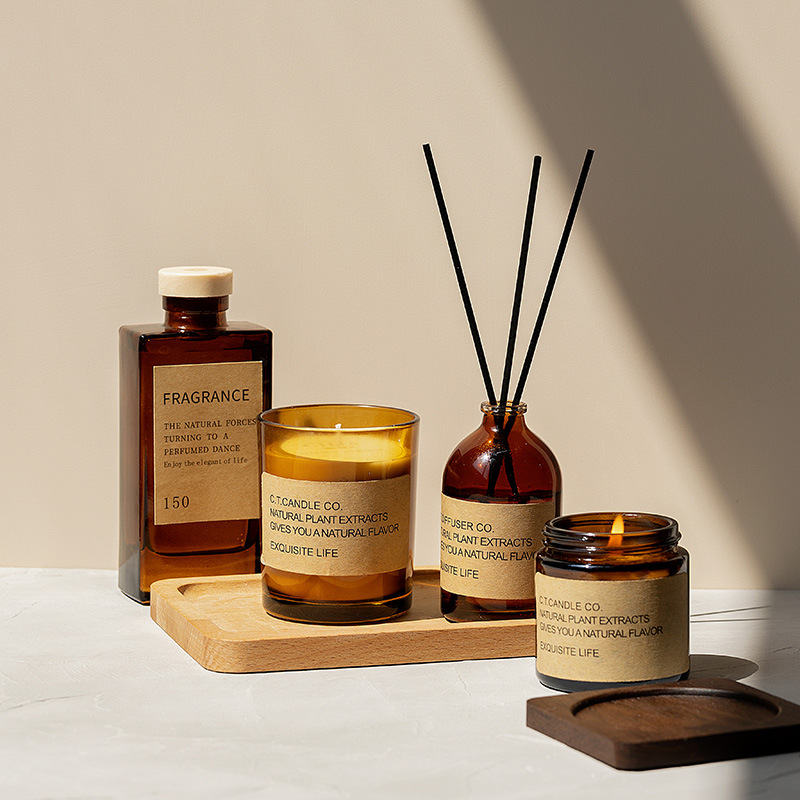 M&Scent Luxusdekor-Set aus Schilfrohrdiffusor und Duftkerze für zu Hause mit Boxverpackung