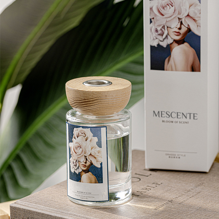 M&Scent Großhandel mit Private-Label-Glasflaschenstäbchen-Diffusor-Sets mit Stopfen