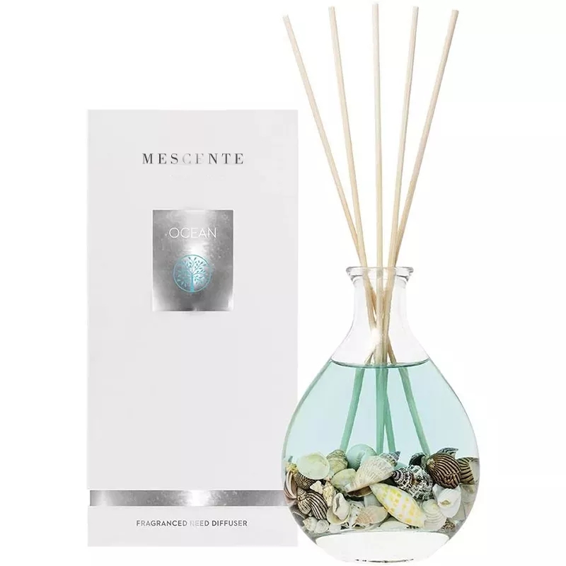 M&Scent Großhandel mit luxuriösen Private-Label-Glasflaschen-Rattanstäbchen-Diffusor-Sets mit Stopfen