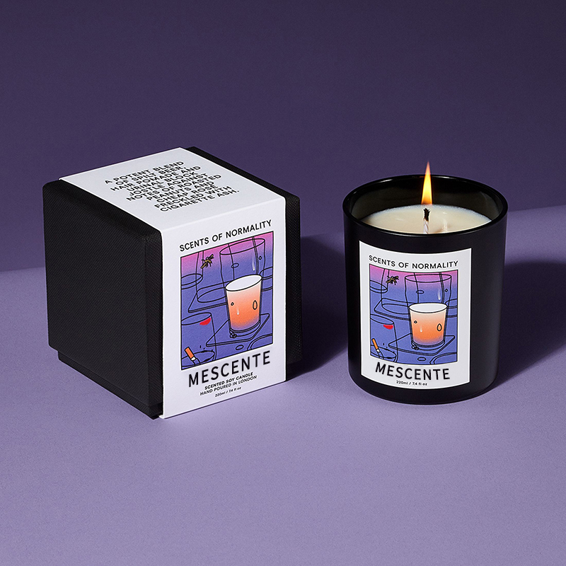 M&Scent Großhandel Luxus-Sojawachskerzen mit individuellem Private-Label-Handwerk und Weihnachtskristallaroma