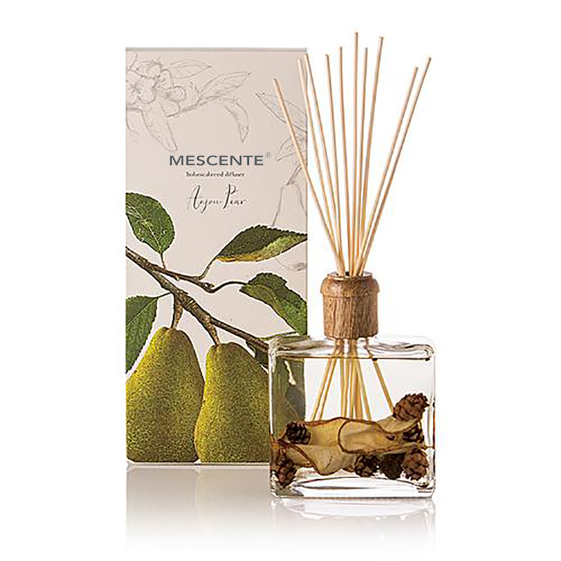 Großhandel, hochwertiger, luxuriöser, individueller Private-Label-Blumen-Sola-Holz-Aroma-Reed-Diffusor mit Box