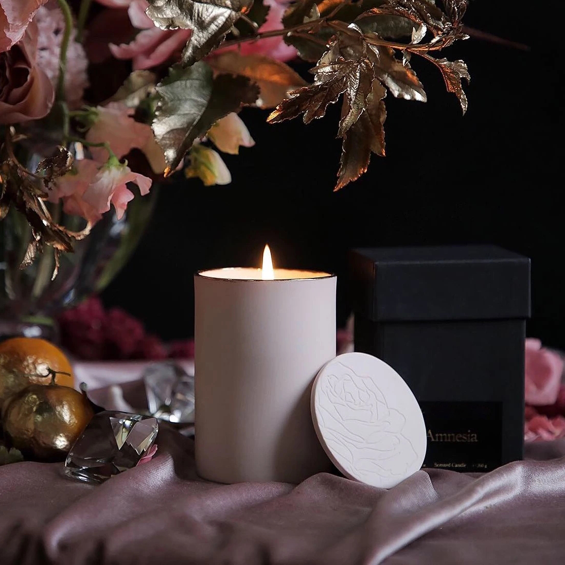 M&Scent Großhandel Luxus-Glashalter, günstiges Geschenkset für Duftölkerzen mit Logo