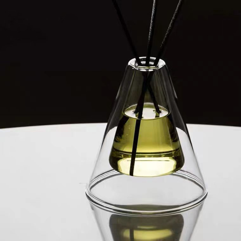 Benutzerdefinierte große Hex Essenza einzigartige Glasflasche weiß gefrostet Extra Air Aroma Reed Diffuser Raumduft, Reed Diffusers Weihnachten