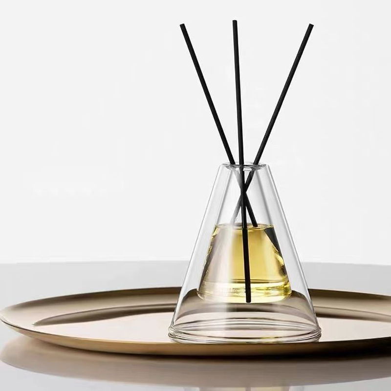 Benutzerdefinierte große Hex Essenza einzigartige Glasflasche weiß gefrostet Extra Air Aroma Reed Diffuser Raumduft, Reed Diffusers Weihnachten