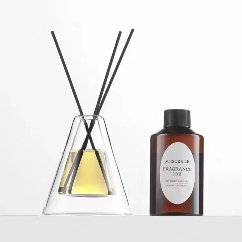 Benutzerdefinierte große Hex Essenza einzigartige Glasflasche weiß gefrostet Extra Air Aroma Reed Diffuser Raumduft, Reed Diffusers Weihnachten