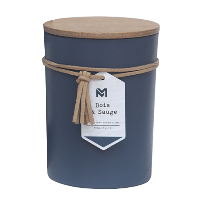 M&S Duft Großhandel Private Label Holzdeckel Aromatherapie Duft Sojawachskerze Geschenkset im Glas