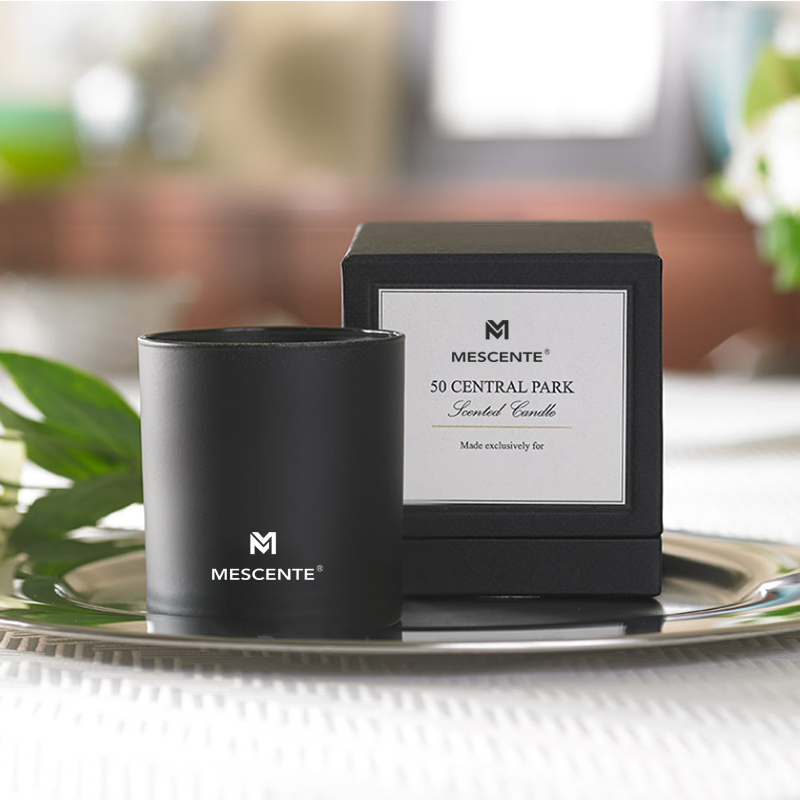 M&S Duft Großhandel Luxus Private Label Chrom männliche Aromatherapie-Kerzen 22 Oz mit Kristallen im Inneren