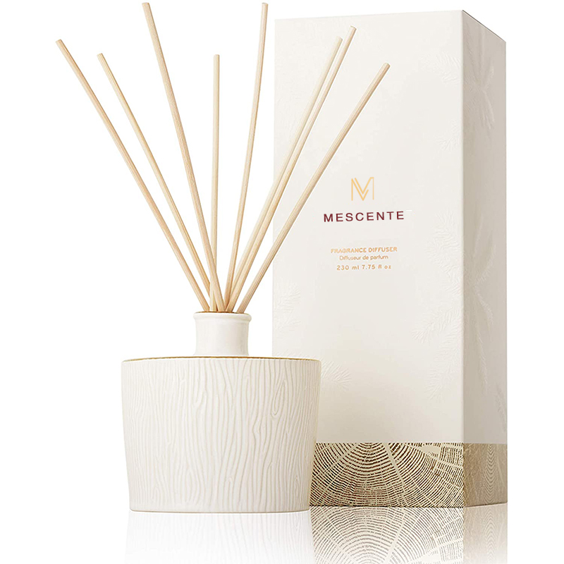 M&Scent Großhandel Luxus-Glasflasche, Stik-Faser, runde Holzschraube, Aroma-Reed-Diffusor, Geschenk-Sets