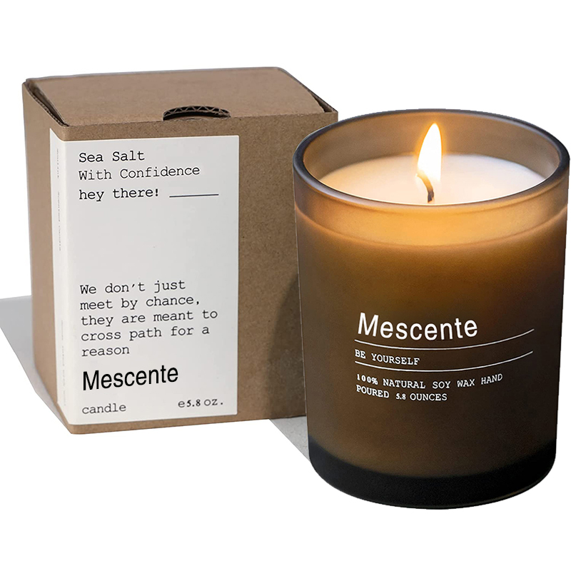 M&Scent Custom Hochzeitsdekorationsglas Jasmine & Ylang Ylang Duftkerzen mit Etiketten in großen Mengen