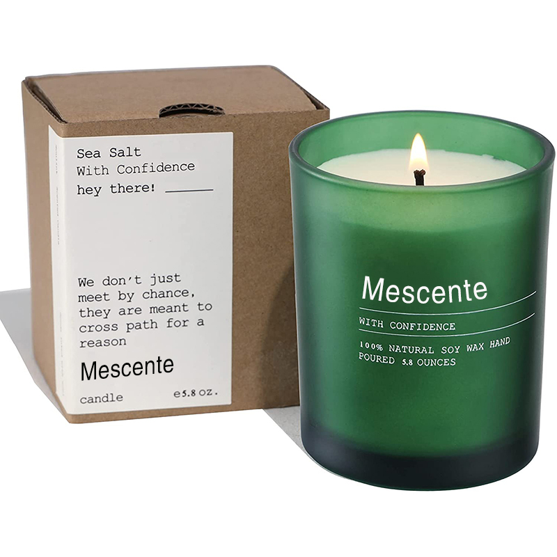 M&Scent Custom Hochzeitsdekorationsglas Jasmine & Ylang Ylang Duftkerzen mit Etiketten in großen Mengen