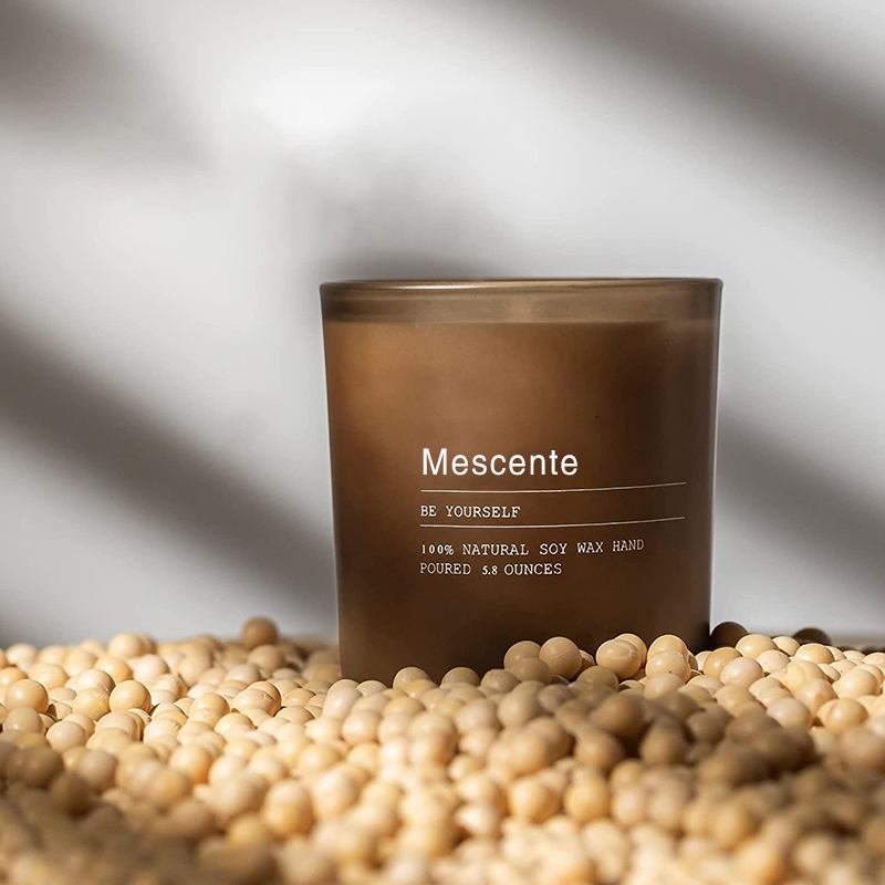 M&Scent Custom Hochzeitsdekorationsglas Jasmine & Ylang Ylang Duftkerzen mit Etiketten in großen Mengen