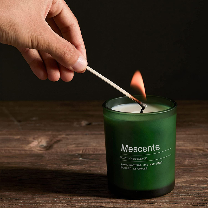 M&Scent Custom Hochzeitsdekorationsglas Jasmine & Ylang Ylang Duftkerzen mit Etiketten in großen Mengen