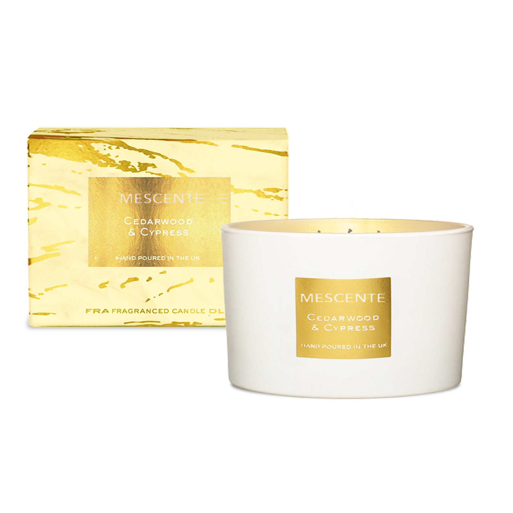 M&Scent Großhandel dekoratives Aromatherapie-Geschenkset mit 3 Dochten, duftenden Kokospalmenkerzen