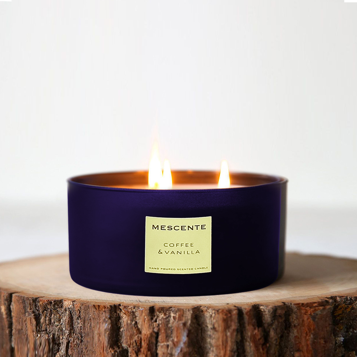 M&Scent Großhandel dekoratives Aromatherapie-Geschenkset mit 3 Dochten, duftenden Kokospalmenkerzen