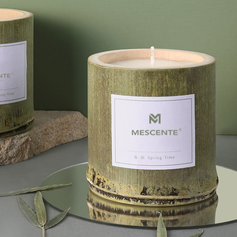 Luxus-Kerzenhalter aus Holz von M&Scent, Duftkerzen der Privatmarke, mit Box