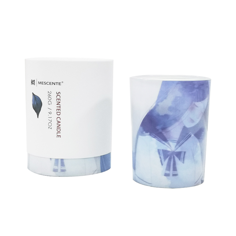 M&Scent Großhandels-Privatmarken-Palmenkerze aus grünem Glas, spirituelle Kerzen