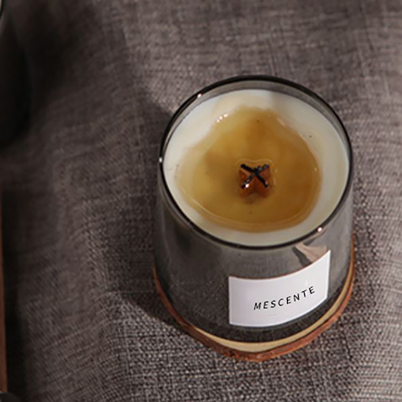 M&Scent Luxus-Glasgefäße, Kristall-Holzdochte, Duftkerze aus Sojawachs, Hochzeitskerzen