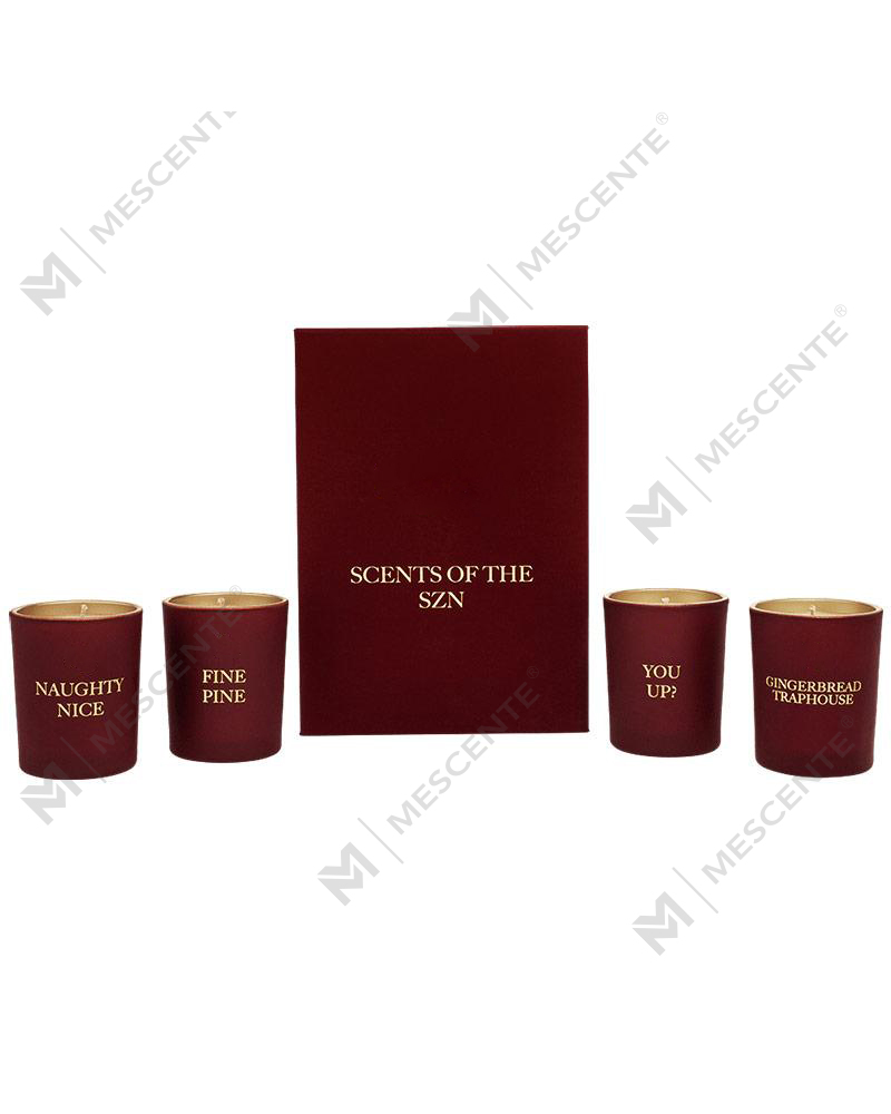 M&Scent luxuriöses Private-Label-Wohnkultur-Aroma-Duftkerzen-Geschenkset mit 4 Stück