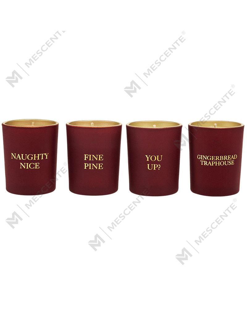 M&Scent luxuriöses Private-Label-Wohnkultur-Aroma-Duftkerzen-Geschenkset mit 4 Stück