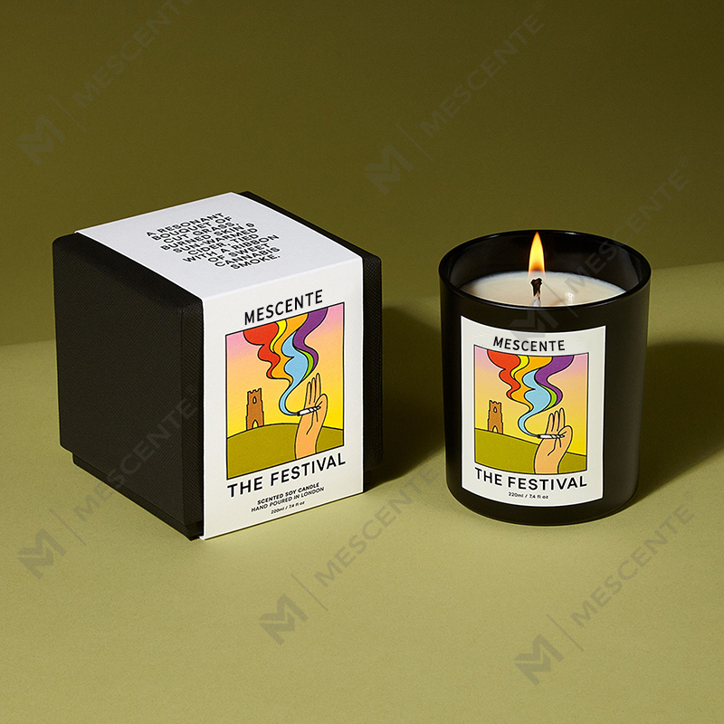 M&Scent Großhandel, luxuriöse, maßgeschneiderte, handgefertigte Weihnachts-Kristallaroma-Sojawachskerzen unter Eigenmarke