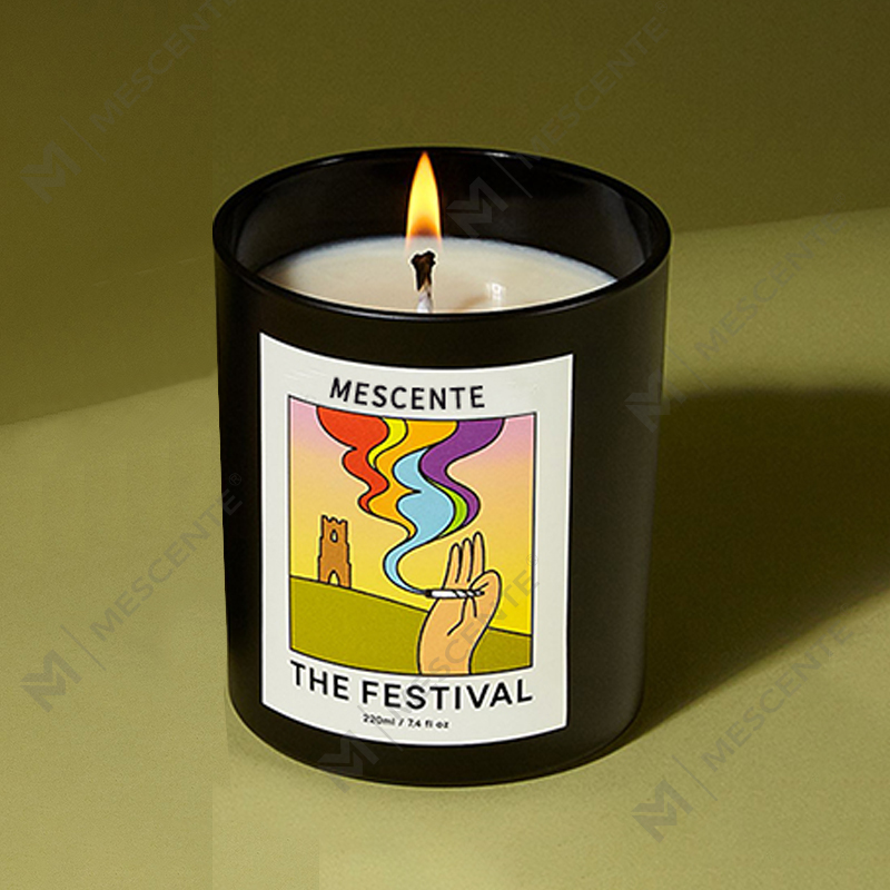 M&Scent Großhandel, luxuriöse, maßgeschneiderte, handgefertigte Weihnachts-Kristallaroma-Sojawachskerzen unter Eigenmarke