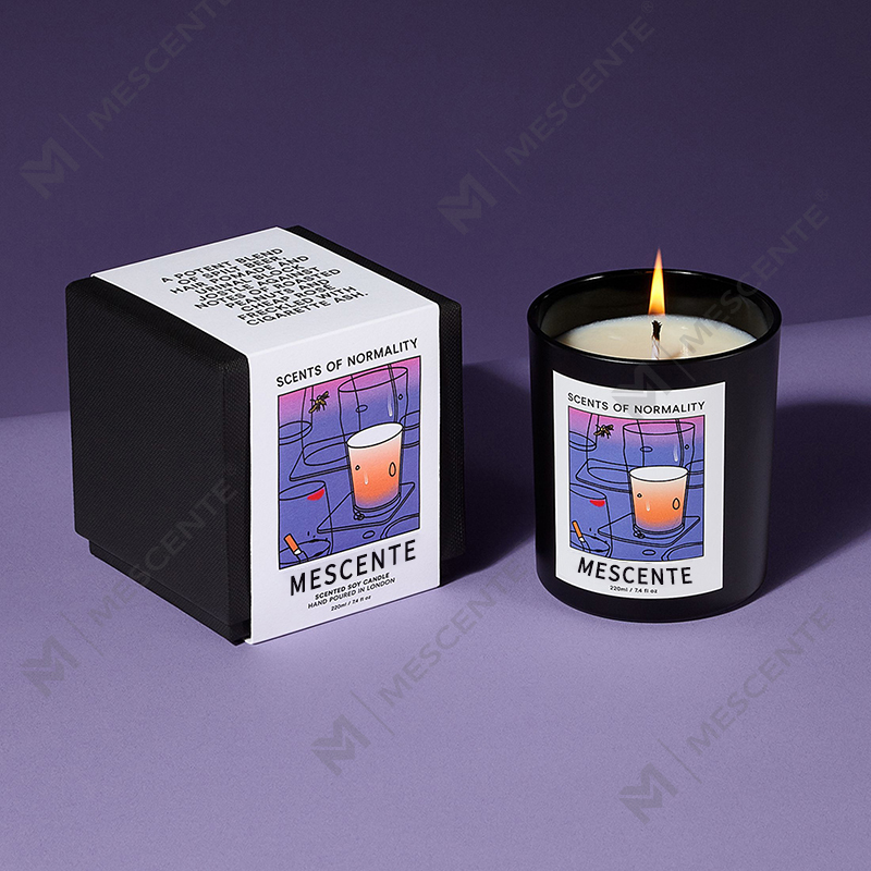 M&Scent Großhandel, luxuriöse, maßgeschneiderte, handgefertigte Weihnachts-Kristallaroma-Sojawachskerzen unter Eigenmarke