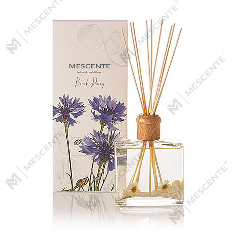 Großhandel, hochwertiger, luxuriöser, individueller Private-Label-Blumen-Sola-Holz-Aroma-Reed-Diffusor mit Box