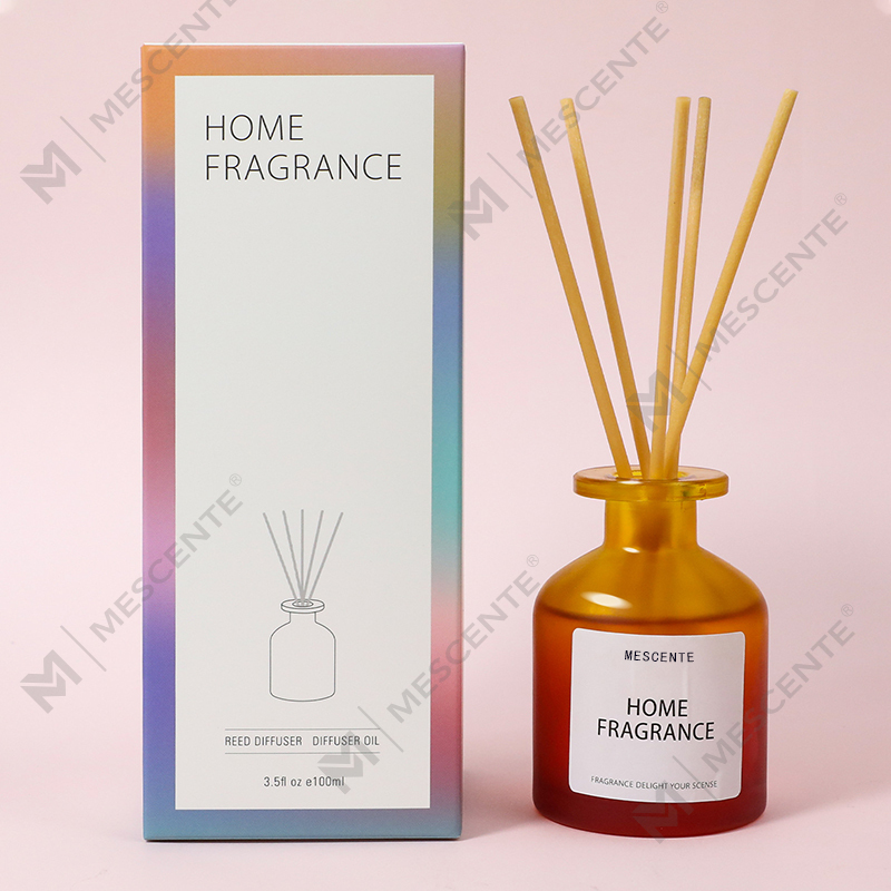 Großhandel einzigartige Glasflasche Duft Blumen Reed Diffusor Öl Nachfüllung mit Verpackungsboxen Geschenkset