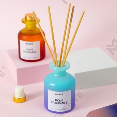 Großhandel einzigartige Glasflasche Duft Blumen Reed Diffusor Öl Nachfüllung mit Verpackungsboxen Geschenkset