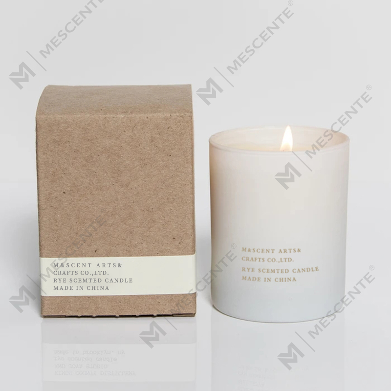 M&Scent Großhandel günstige Private-Label-Aromatherapie-Duftkerzen mit ätherischen Ölen mit großem weißen Holzdocht
