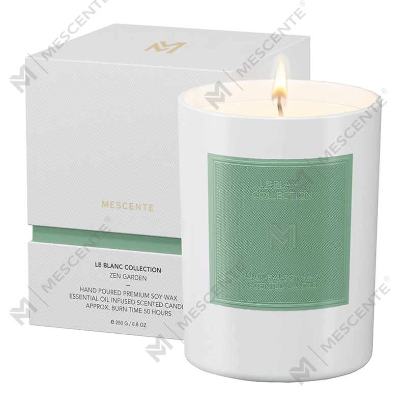 M&Scent Großhandel maßgeschneiderte Luxus-Aromatherapie-Sojawachskerzen-Sets aus schwarzem Glas