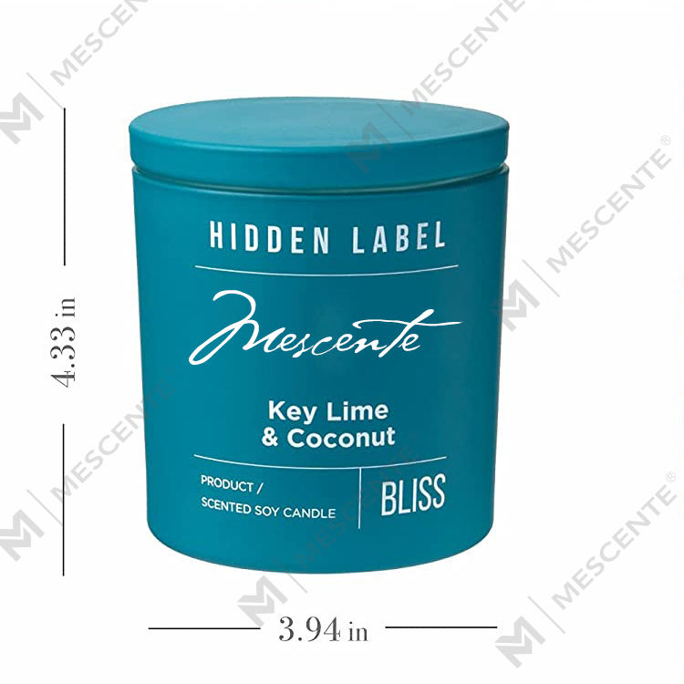 M&Scent Großhandel Luxus-Sojawachskerzen mit Kristallen in schwarzen Gläsern der Handelsmarke