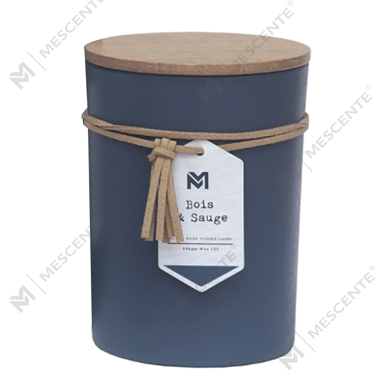 M&S Duft Großhandel Private Label Holzdeckel Aromatherapie Duft Sojawachskerze Geschenkset im Glas