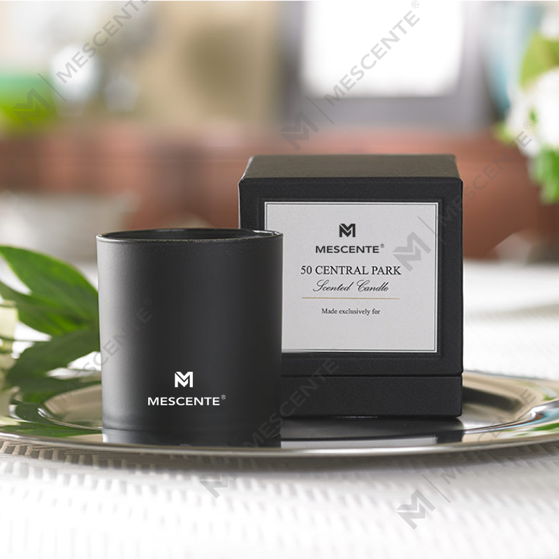 M&S Duft Großhandel Luxus-Eigenmarke Chrom-Aromatherapie-Kerzen für Männer 22 Oz mit Kristallen im Inneren