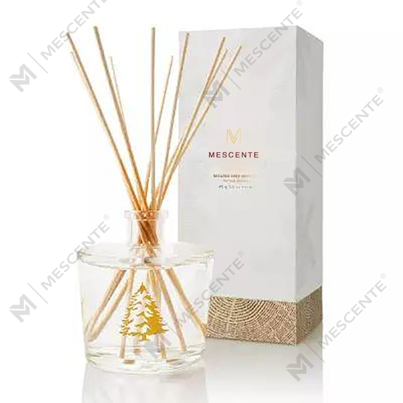 M&Scent Großhandel Luxus-Glasflasche, Stik-Faser, runde Holzschraube, Aroma-Reed-Diffusor, Geschenk-Sets
