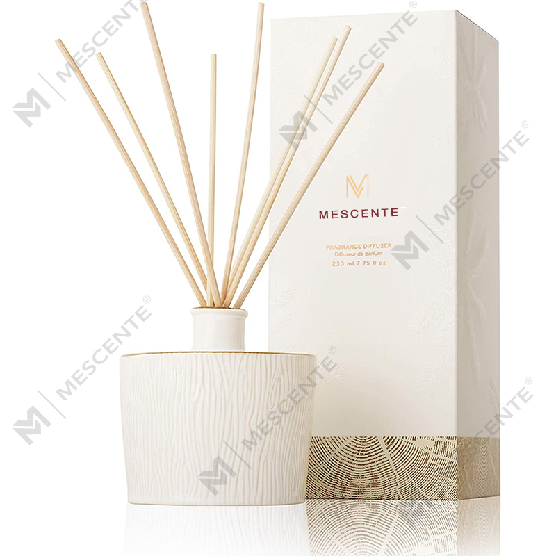 M&Scent Großhandel Luxus-Glasflasche, Stik-Faser, runde Holzschraube, Aroma-Reed-Diffusor, Geschenk-Sets