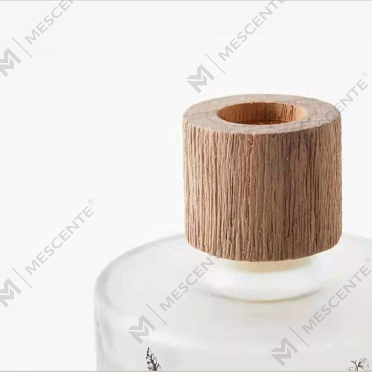 M&Scent Großhandel, luxuriöser individueller dekorativer bernsteinfarbener Glas-No-Fire-einzigartiger transparenter Blumenaroma-Red-Diffusor