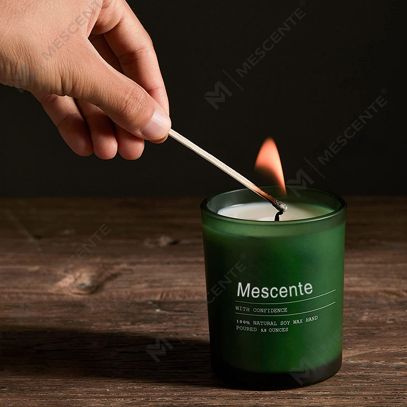 M&Scent Custom Hochzeitsdekorationsglas Jasmine & Ylang Ylang Duftkerzen mit Etiketten in großen Mengen