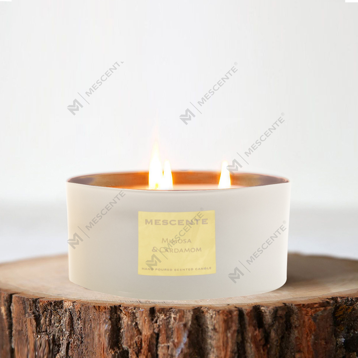 M&Scent Großhandel dekoratives Aromatherapie-Geschenkset mit 3 Dochten, duftenden Kokospalmenkerzen