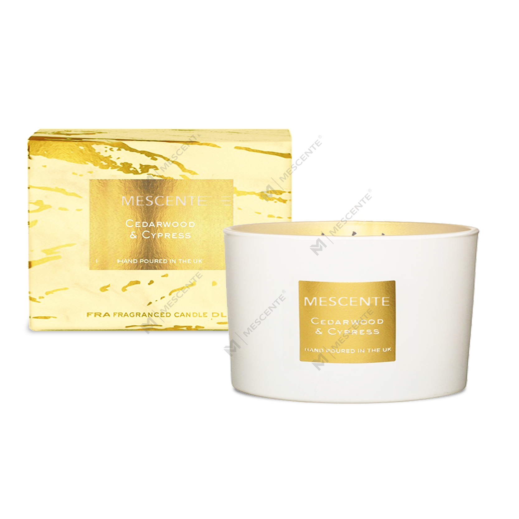 M&Scent Großhandel dekoratives Aromatherapie-Geschenkset mit 3 Dochten, duftenden Kokospalmenkerzen