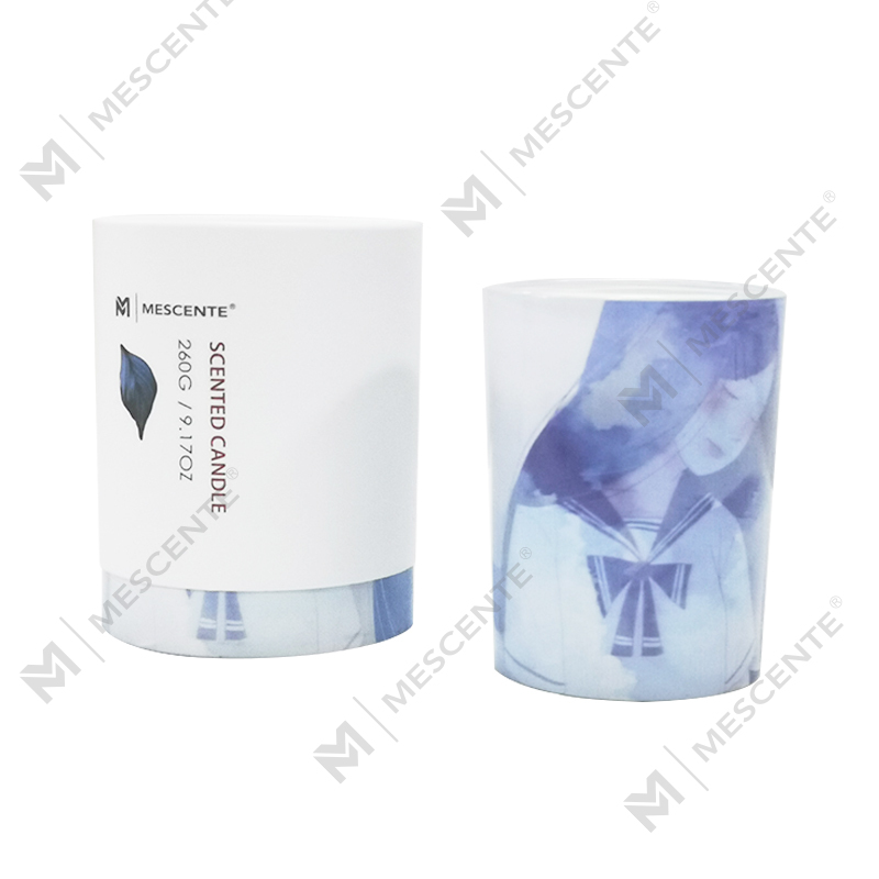 M&Scent Großhandels-Privatmarken-Palmenkerze aus grünem Glas, spirituelle Kerzen