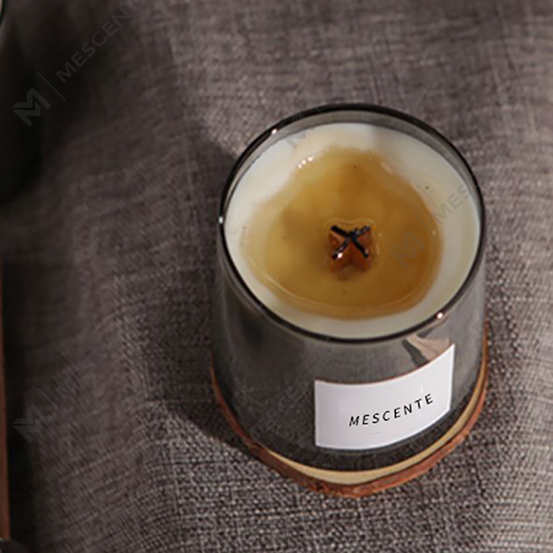 M&Scent Luxus-Glasgefäße, Kristall-Holzdochte, Duftkerze aus Sojawachs, Hochzeitskerzen