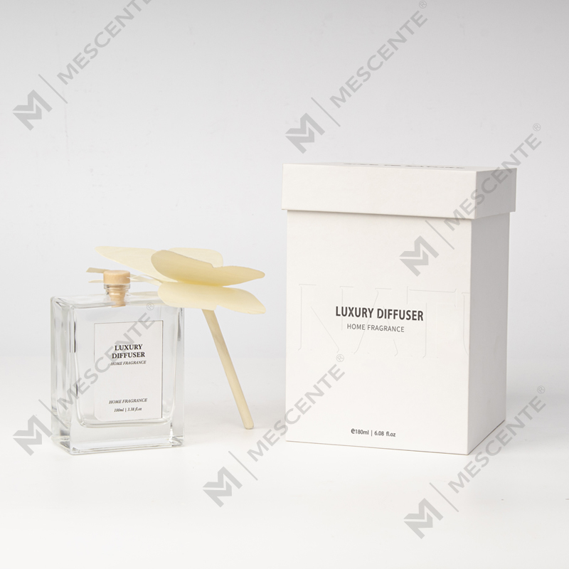 M&Scent große quadratische Flasche, großer Rattan-Stick, flüssige Aromatherapie, Duftstäbchen-Diffusor, Gastgeschenke mit Stopfen