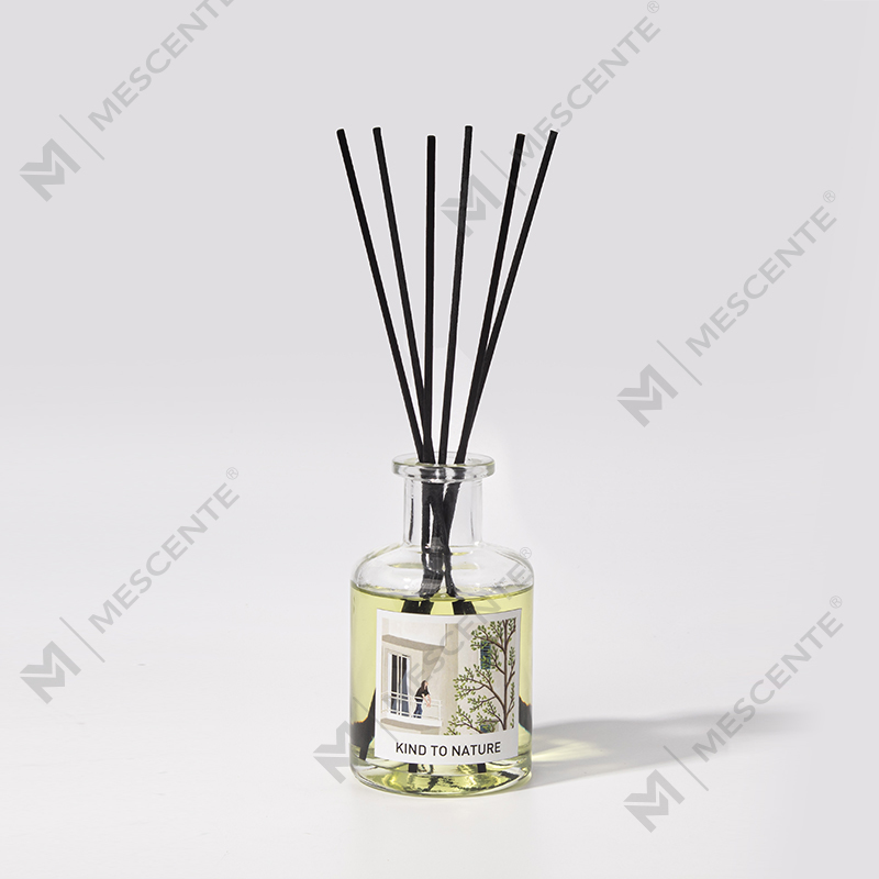 M&Scent Luxuriöser, dekorativer Duftdiffusor aus ätherischen Ölen in großer Flasche mit Geschenkset aus getrockneten Blumen
