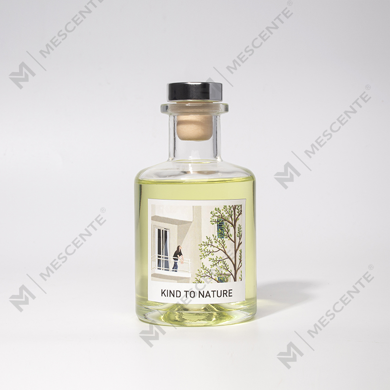 M&Scent Luxuriöser, dekorativer Duftdiffusor aus ätherischen Ölen in großer Flasche mit Geschenkset aus getrockneten Blumen