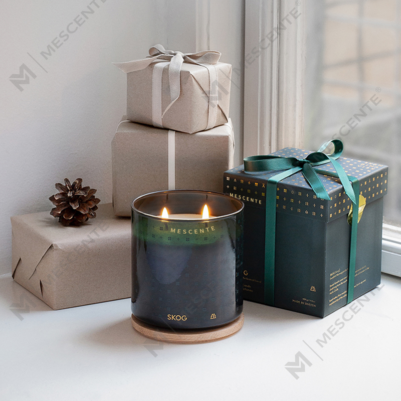 M&Scent Luxuriöse, handgefertigte, weihnachtliche, dekorative Sojawachskerzen mit Geschenkbox